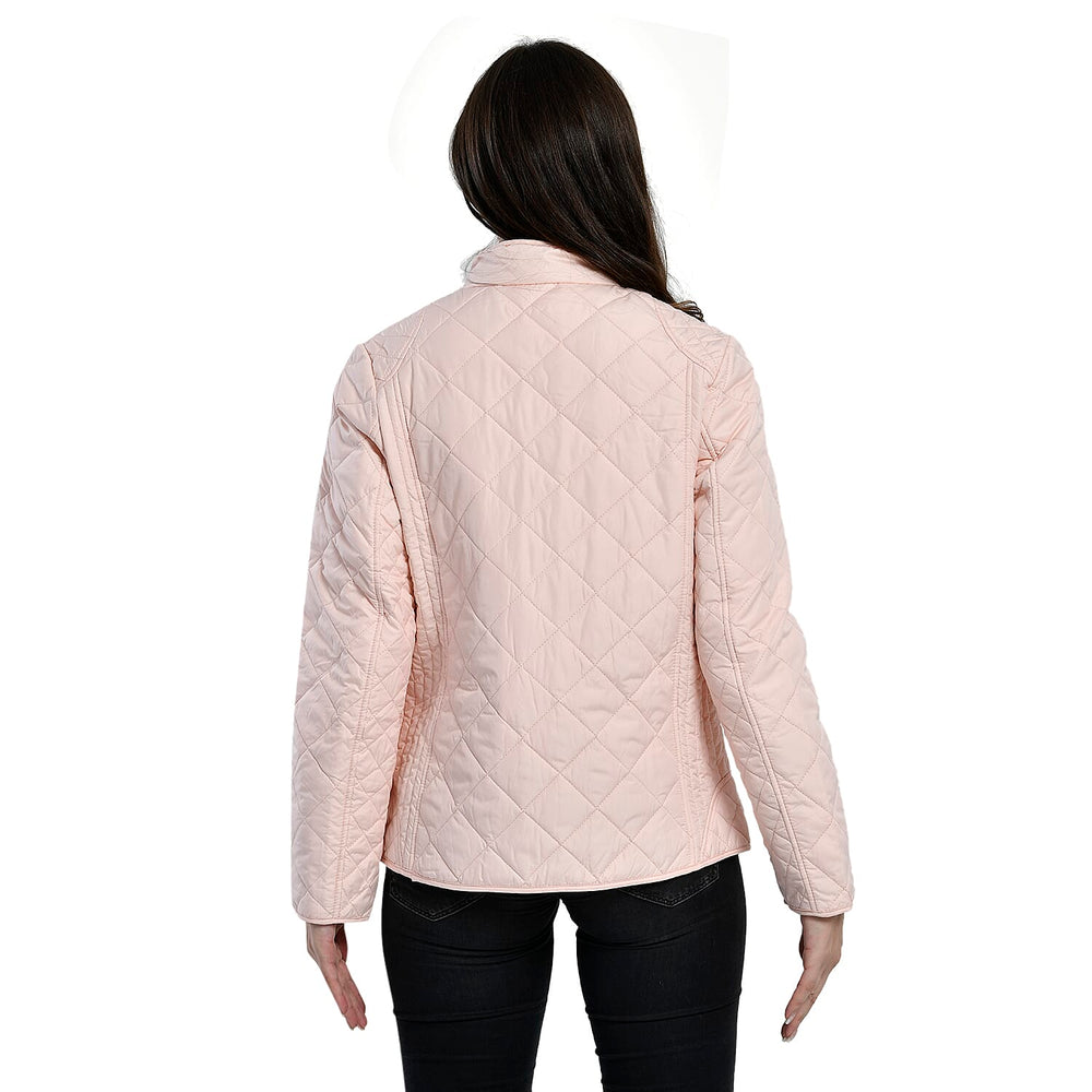 TAMSY Quilted Pattern Padded Jacket (Size 20) - Light Peach