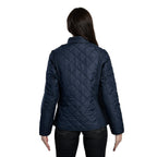 TAMSY Quilted Pattern Padded Jacket (Size 16) - Navy