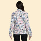 TAMSY Reversible Floral Print Padded Jacket (Size 12) - Blue - Multi