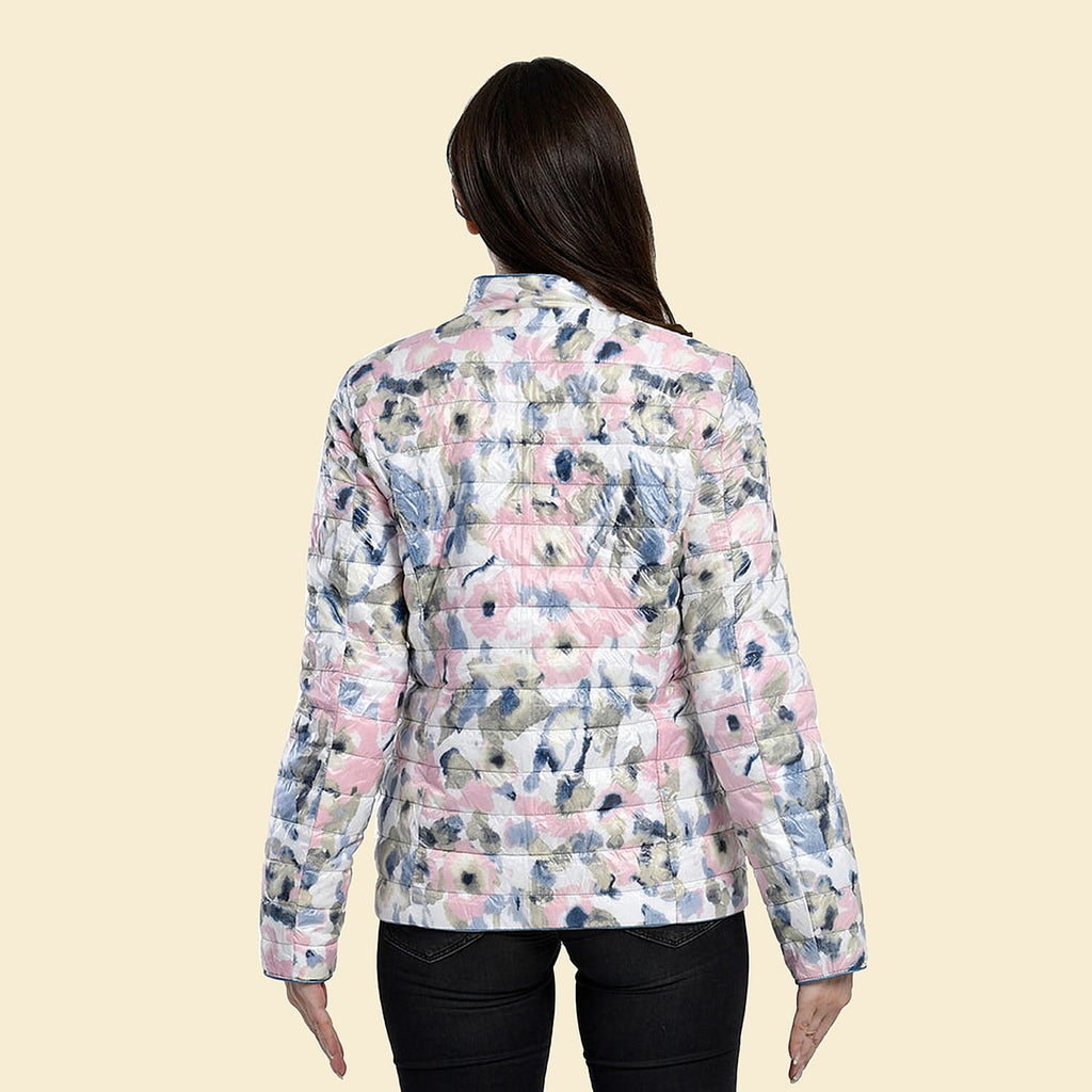 TAMSY Reversible Floral Print Padded Jacket (Size 18) - Pink - Multi