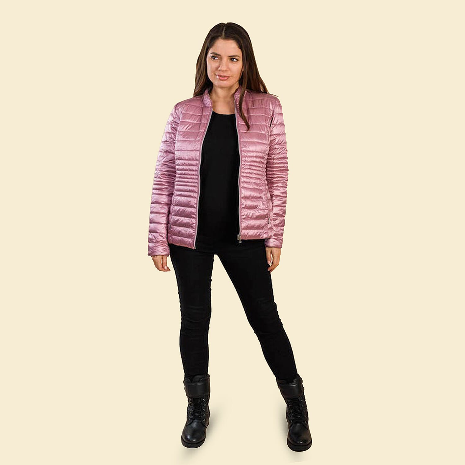 TAMSY Reversible Floral Print Padded Jacket (Size 22) - Pink - Multi