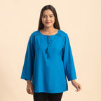 TAMSY 100% Viscose Top (Size 20) - Blue
