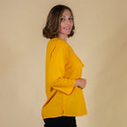 TAMSY 100% Viscose Plain Top (Size 14) - Yellow