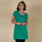 Tamsy Round Neck Tshirt (Size XXL,20-22) - Green