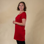 Tamsy Round Neck Tshirt (Size M,12-14) - Red
