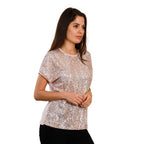 TAMSY Sequin Top (Size S) - Blush