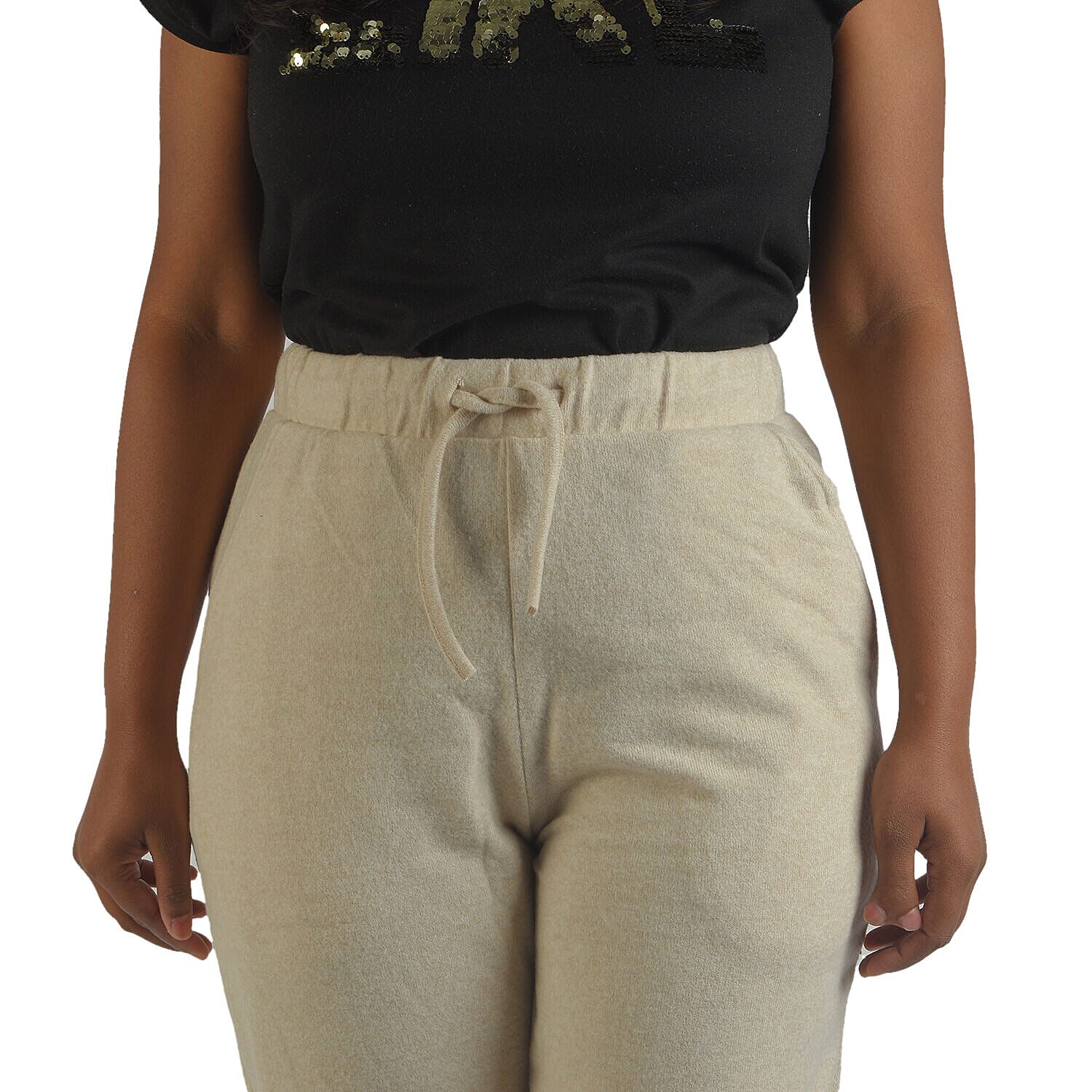 TAMSY Slim Jogger (Size XXL, 24-26) - Beige