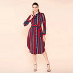 TAMSY American Crepe Shirt (Size 20) -  Black - Red