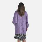 TAMSY Textured Cardigan (One Size Fit to 24) - Pink