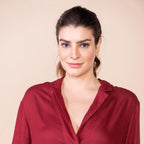 TAMSY 100% Viscose Top (Size 20) - Maroon
