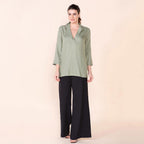 TAMSY 100% Viscose Top (Size 26) - Olive Green