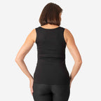 Tamsy Womens Regular Fit Sleeveless Tank Top (Size 12 to 14) - Black