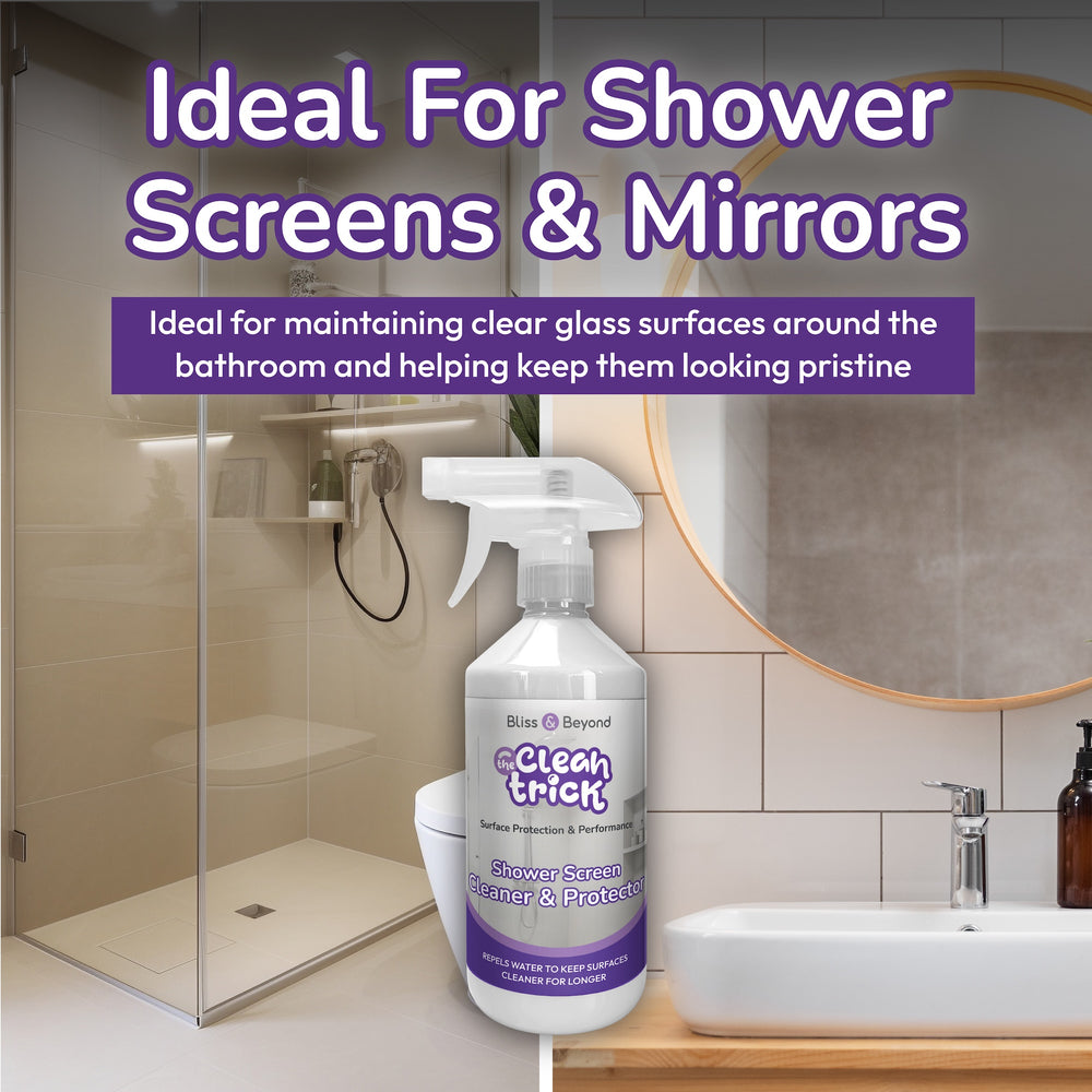 Bliss & Beyond The Clean Trick Shower Screen Cleaner & Protector – Twin Pack