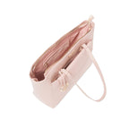 THE DESIGNER LAUNCH -- BEBE Signature Tote - Clutch Set with Heart Charm - Blush