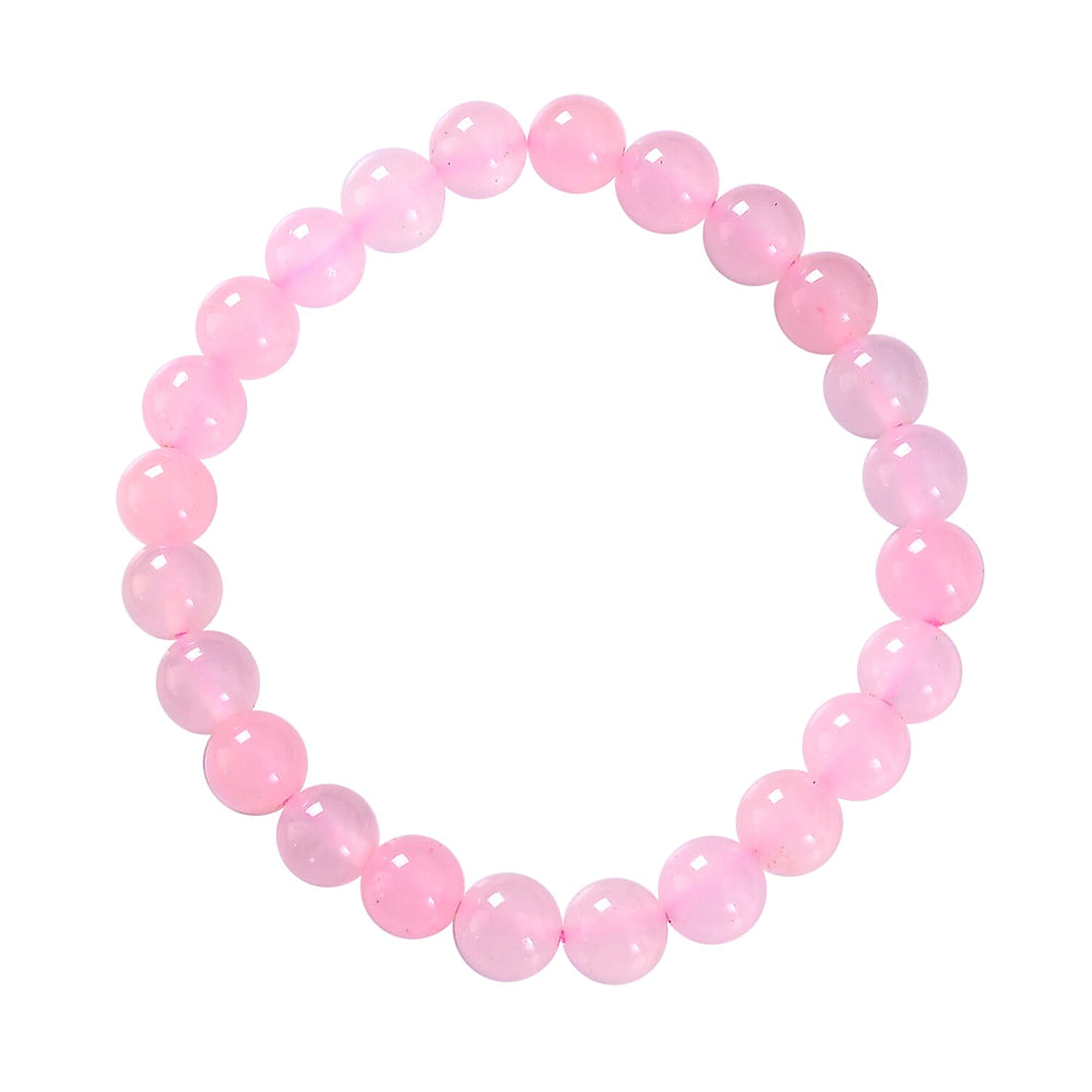 THE HANDMADE LUXURY - Bliss - Beyond Set of 3 Rose Quartz Gemstone Gifting Set - 20cm Heart Tree, Soya Wax Candle - 8mm Bracelet - Pink