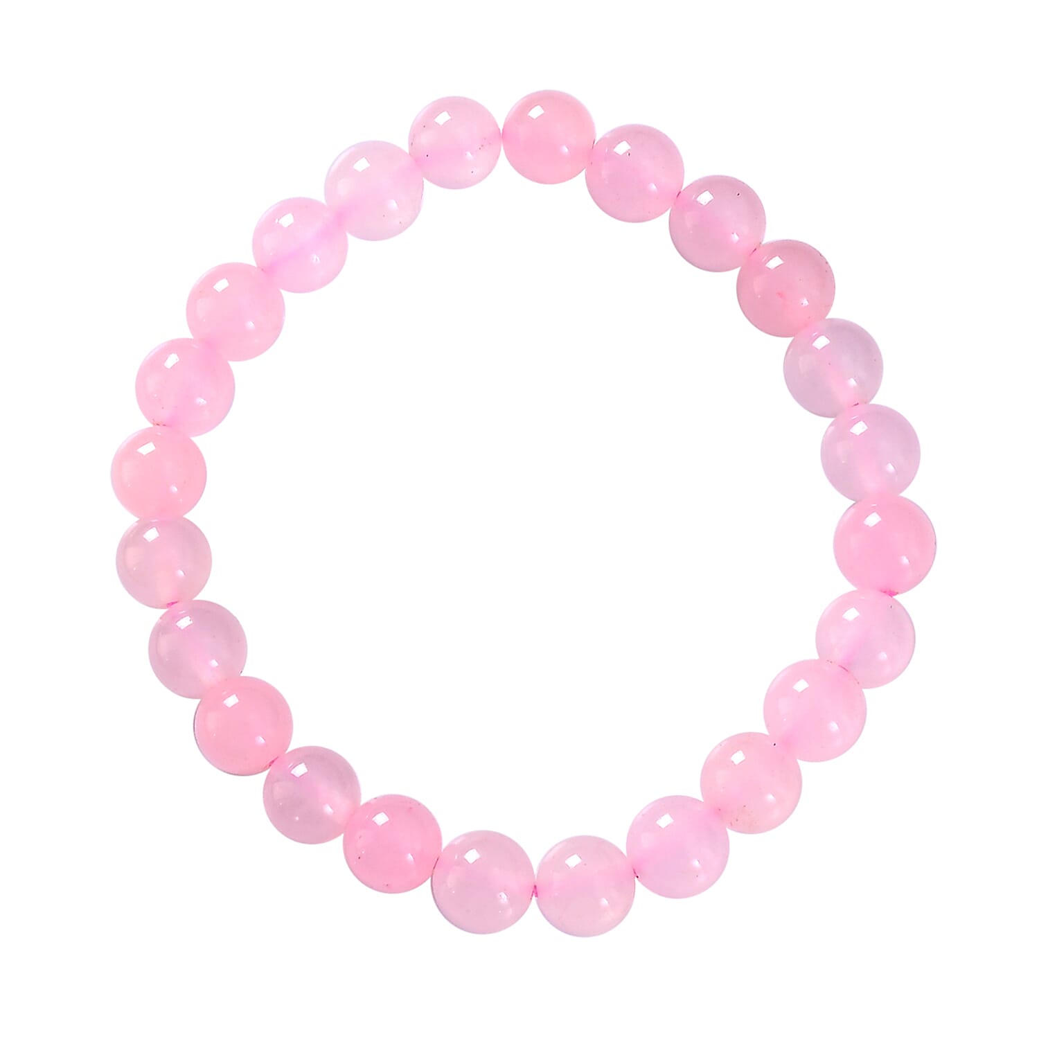 THE HANDMADE LUXURY - Bliss - Beyond Set of 3 Rose Quartz Gemstone Gifting Set - 20cm Heart Tree, Soya Wax Candle - 8mm Bracelet - Pink