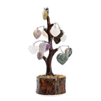 THE HANDMADE LUXURY - Bliss - Beyond Set of 3 Tiger Eye Gemstone Gifting Set - 20cm Heart Tree, Soya Wax Candle - 8mm Bracelet - Brown