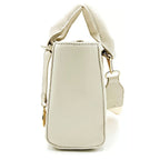 Valentino Orlandi Quilted Handbag with Crossbody Strap - Taupe