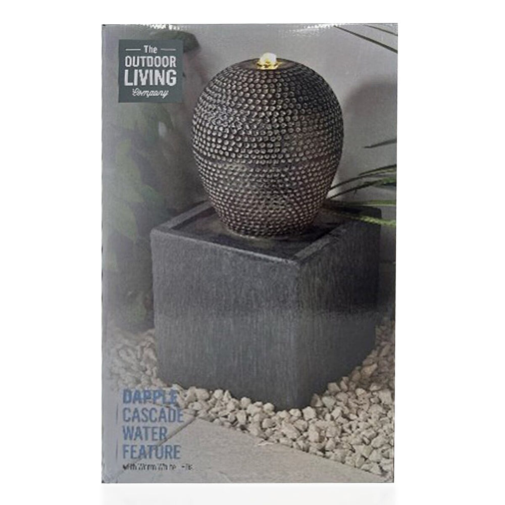 THE OUTDOOR LIVING COMPANY Cascade Water Fountain with Warm LED Light (58 cm)