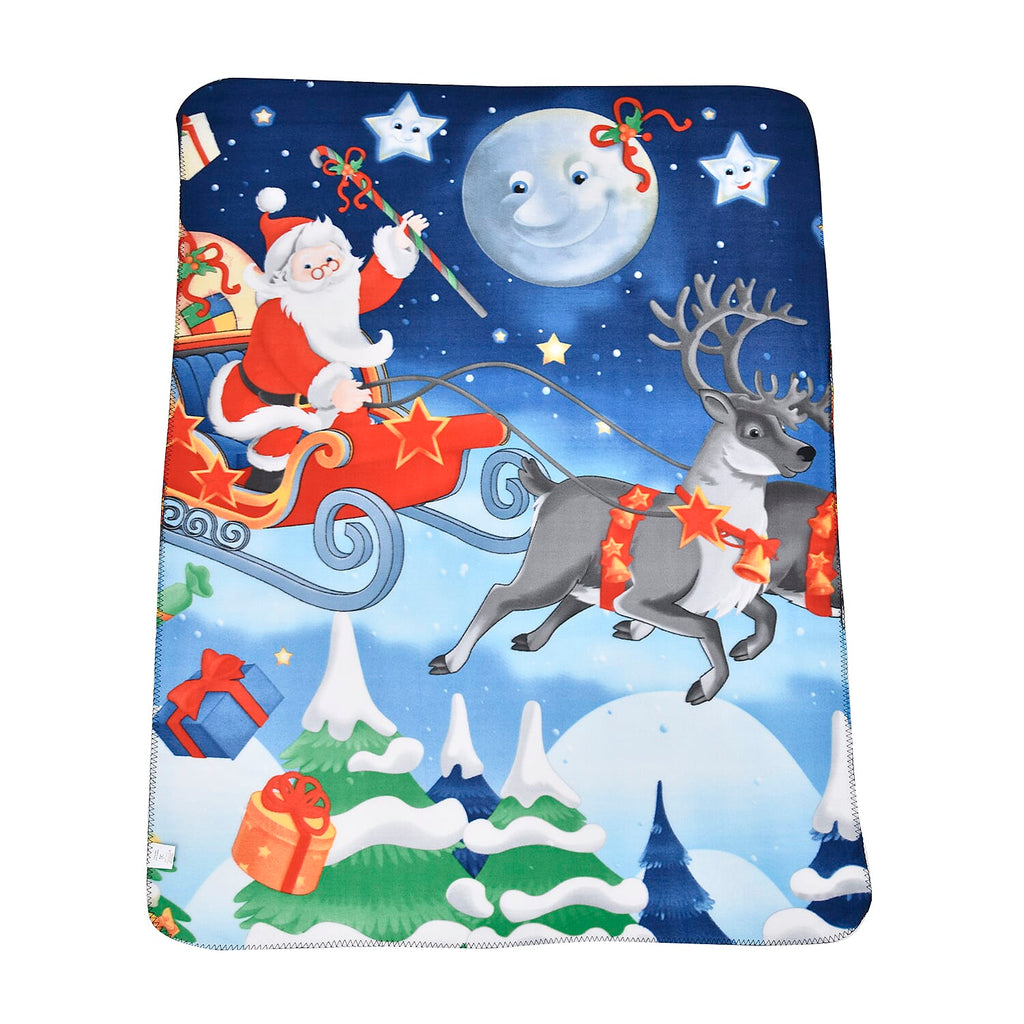 Christmas Super Soft Reindeer Pattern Blanket (Size 165X130 cm) - Reindeer