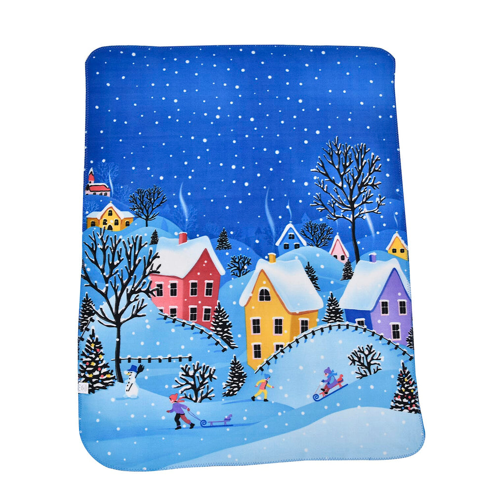 Christmas Super Soft Starry Night Pattern Blanket (Size 165X130 cm) - Starry Night