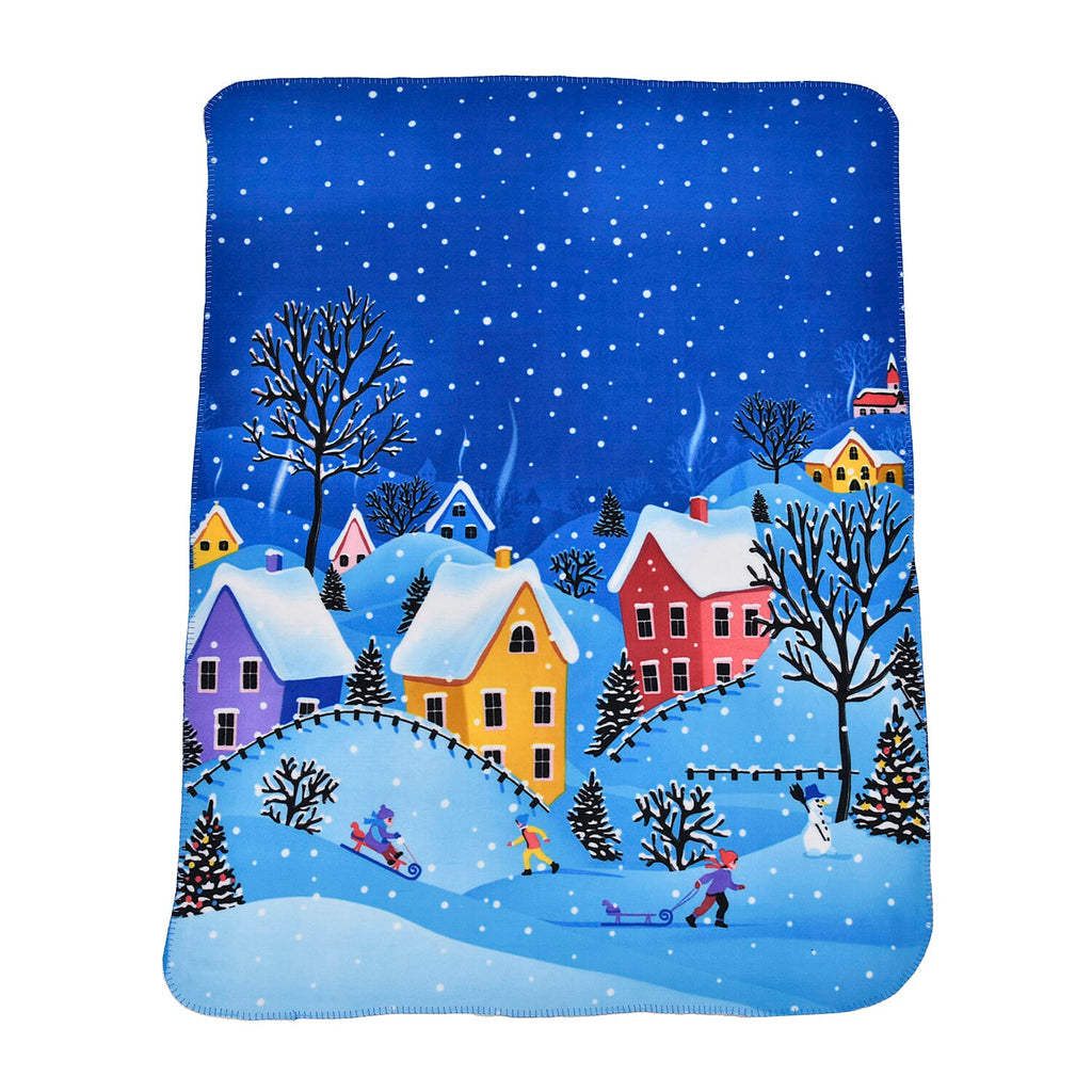Christmas Super Soft Starry Night Pattern Blanket (Size 165X130 cm) - Starry Night