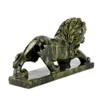 TJC EXCLUSIVE - Extremely Rare Hand  Chinese Jade (Serpentine) Carved Lion Figurine with Bracelet (Size 7.5 Strechable) 6695.00 Ct.