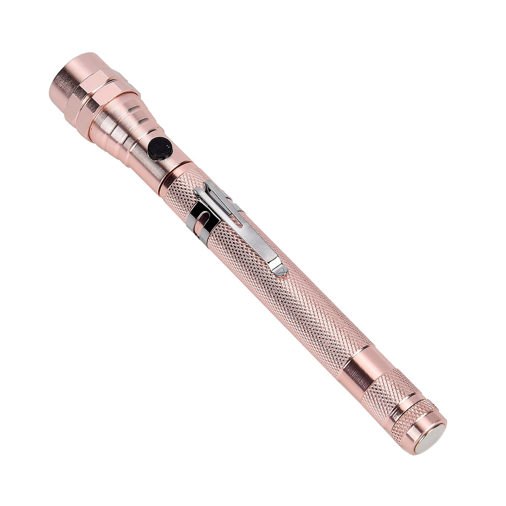 Set of 2 LED Flexible Magnetic Flashlight - Rose Gold