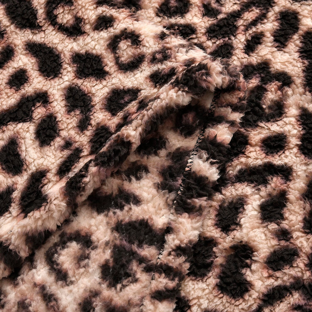WINTER MEGA OFFER- Leopard Pattern Ultra Soft Blanket (Size 200x150 cm) - Brown