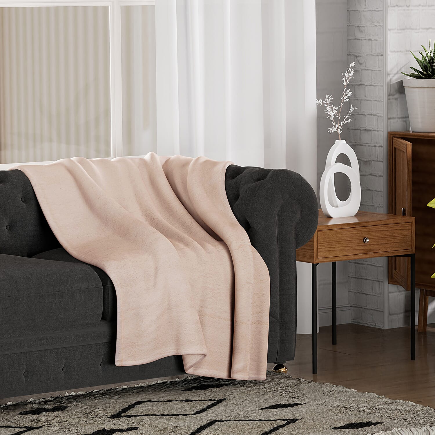 WINTER MEGA OFFER- Ultra Soft Blanket (Size 200x150 cm) - Ivory