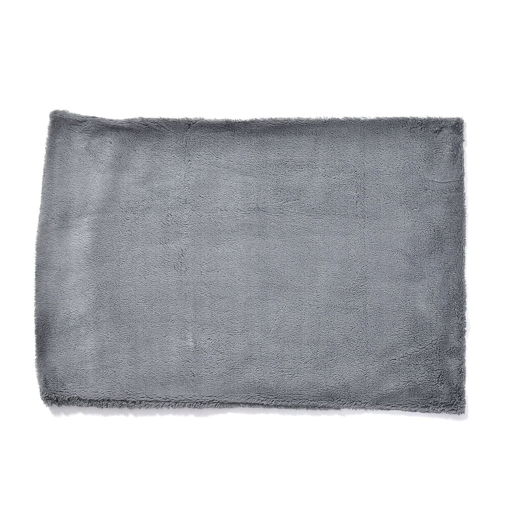 Luxury Edition - 3 Piece Set Teddy Fleece Duvet Cover & 2 Pillowcases - Grey Double