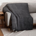Teddy Fleece Double Layered Blanket (Double Size 200x150 cm) - Dark Grey