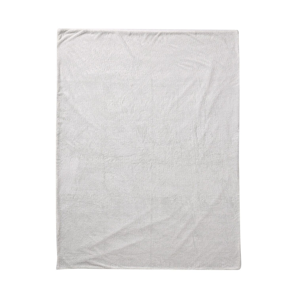 Teddy Fleece Double Layered Blanket (Double Size 200x150 cm) - Dark Grey