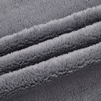 Teddy Fleece Double Layered Blanket (Double Size 200x150 cm) - Dark Grey