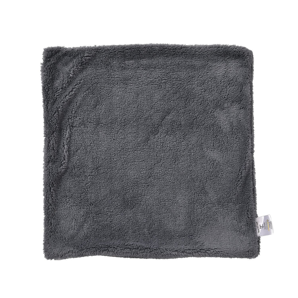 Luxury Edition - Set of 4 Teddy Fleece Cushion Covers - Grey