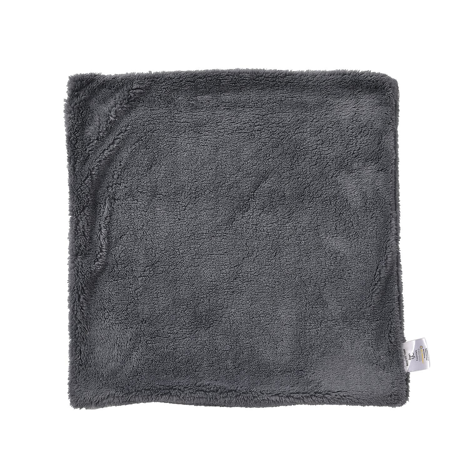 Luxury Edition - Set of 4 Teddy Fleece Cushion Covers - Grey