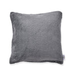 Luxury Edition - Set of 4 Teddy Fleece Cushion Covers - Grey