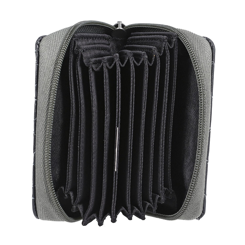 RFID Protected Leather Wallet and Stole (Size 195x68 Cm) - Grey