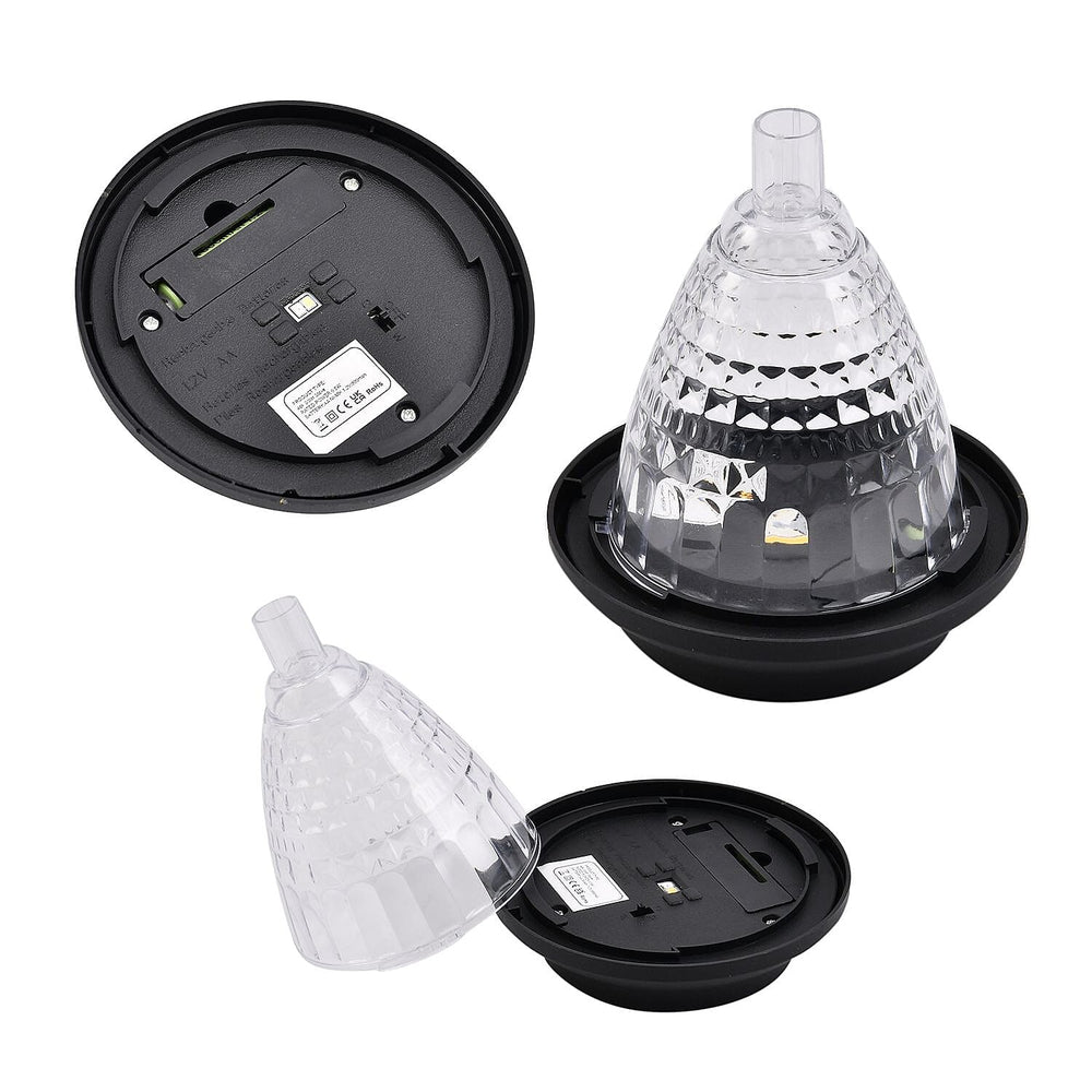 Set of 4 - Stunning Reflection LED Solar Garden Lights with White and Colour Changing Modes