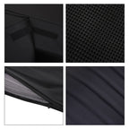 Air Compression Massage Mat with Stretch, Release, Relax Modes - Black (24W, DC12V  2A)