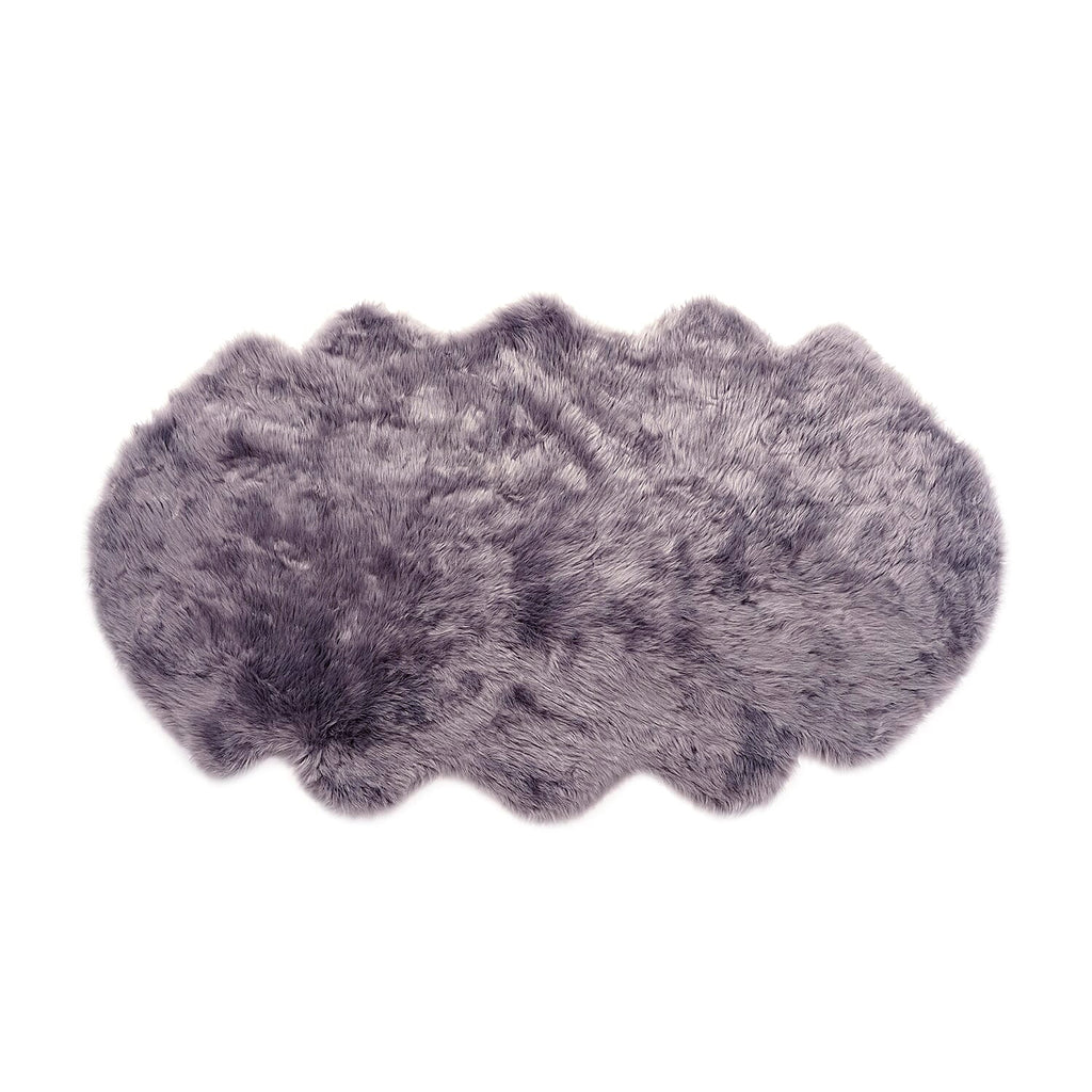 Acrylic Patterned Rug and Door Mat (Size 60x1 cm) - Grey & White