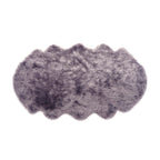 Acrylic Patterned Rug and Door Mat (Size 60x1 cm) - Grey & White