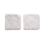 Super Soft Faux Fur Cushion Cover (Size 45 cm) - White