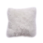 Super Soft Faux Fur Cushion Cover (Size 45 cm) - White