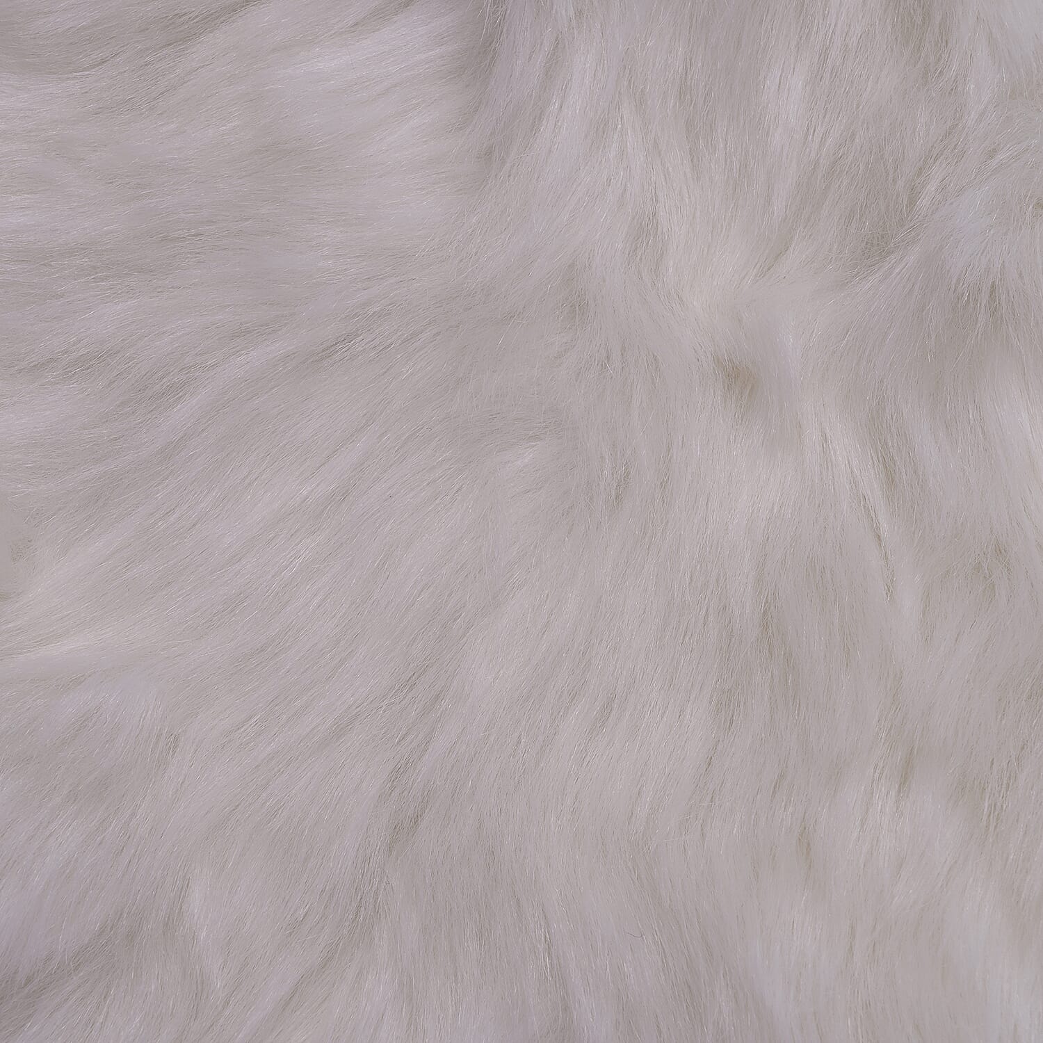Super Soft Faux Fur Cushion Cover (Size 45 cm) - White