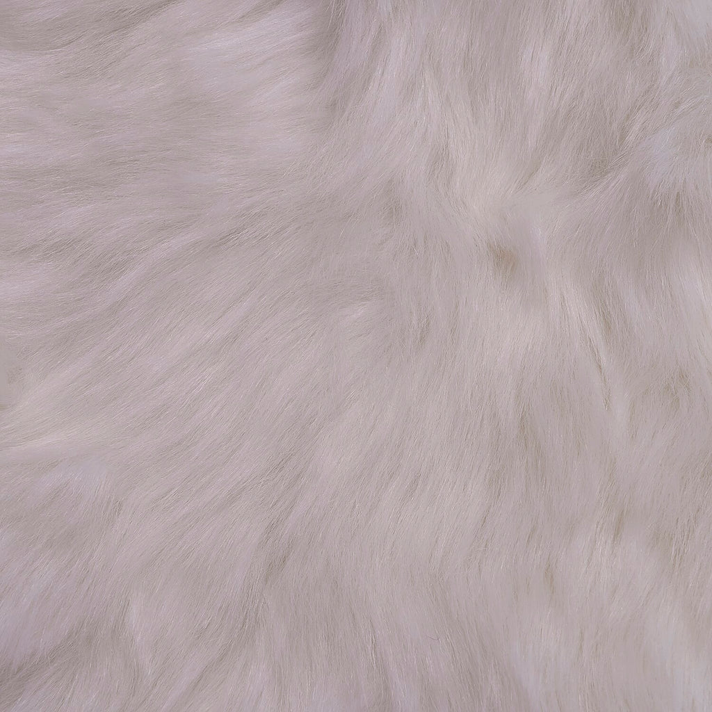 Super Soft Faux Fur Cushion Cover (Size 45 cm) - White