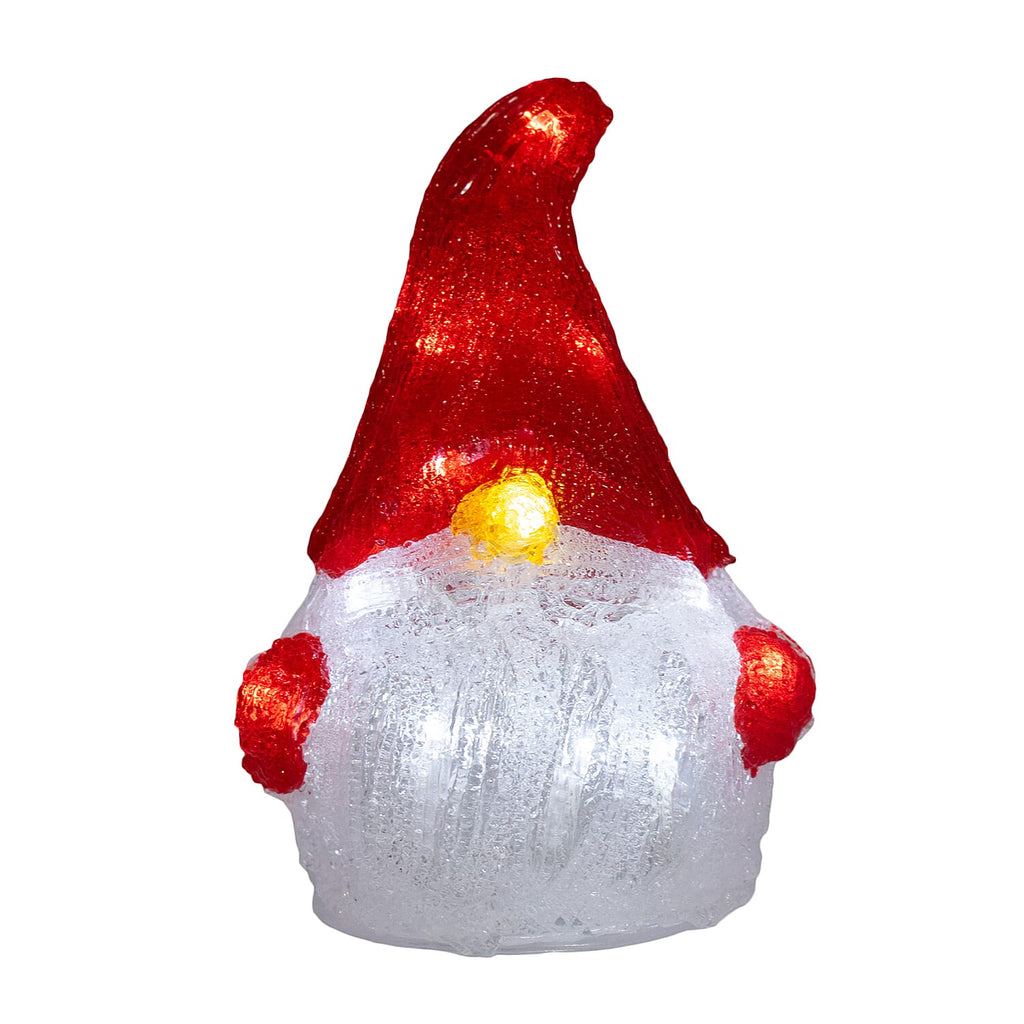 Handmade Resin Light Up Gonk - Red & White