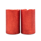 Black Friday Doorbuster Deal - Set of 2 LED Glittered Candles - Red