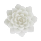 Set of 2 Flameless LED Lotus Wax Candle - Ivory