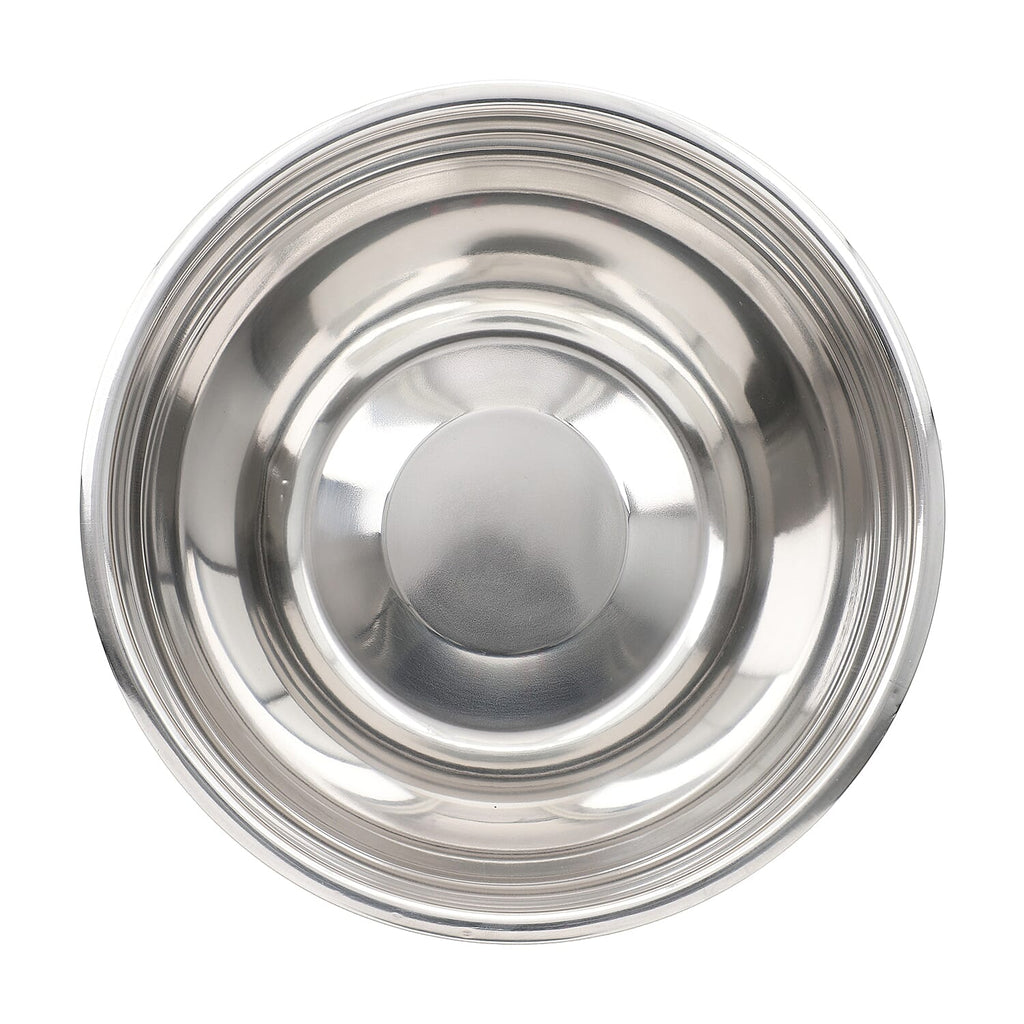 Set of 3 Stainless Steel Bowl with Plastic Lid - Grey